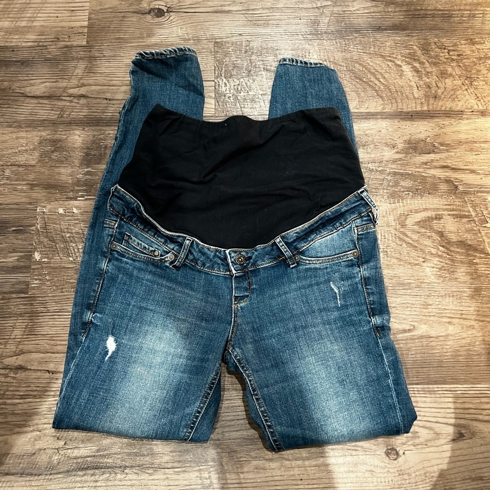Full panel maternity skinny jeans